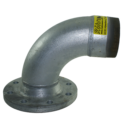 Einlaufrohr Oberteil 90° 4" a.G.