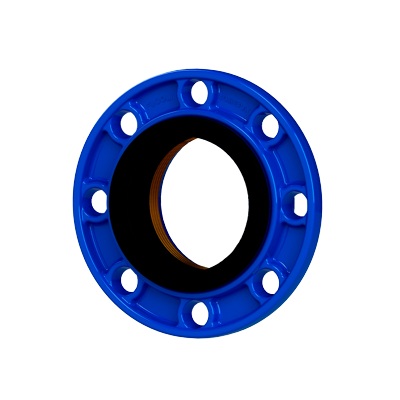 Guss, E-KS / Flansch - SPEZ Muffenstück mit Auszugsicherung L= 62mm