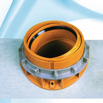 Fabekun - Anschluss-Sattel 90° aus PVC mit Kugelgelenk 0 – 13°