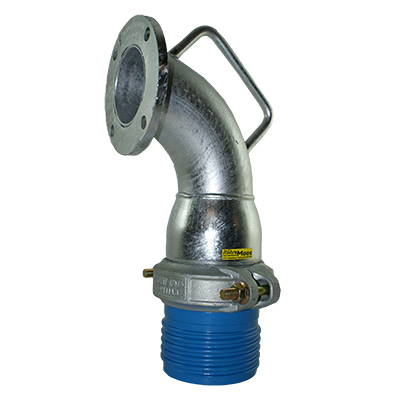 Auslaufbogen "RöMo" komplett mit Flansch rund Ø150