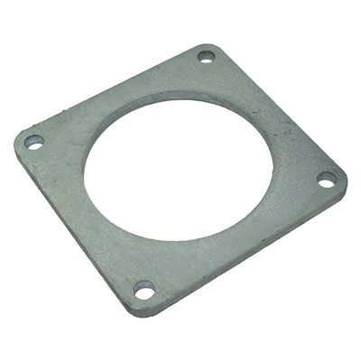 Flansch, FEUERVERZINKT, 4-Eck, 180 x 180 mm