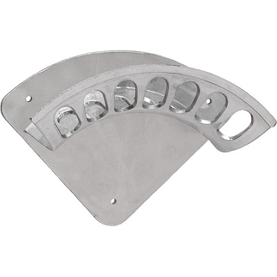 Schlauchhalter für Wand Alu-Guss Breite 187 mm x 417 mm