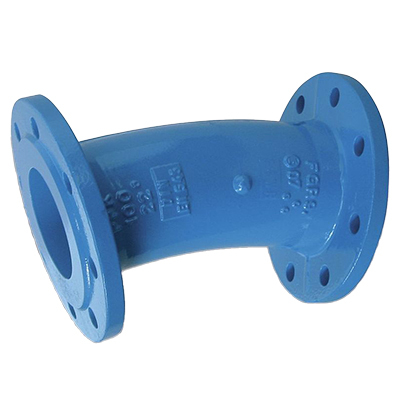 Guss Flanschen-Bogen 22.5° 