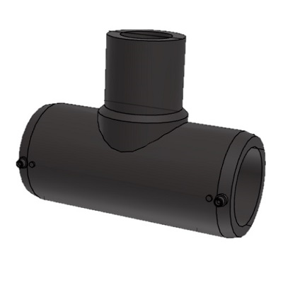 PE T-Stück 2 x Elektromuffe Ø 125 mm "AGRU"