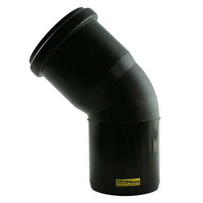 PE Bogen Ø 125 mm 45°