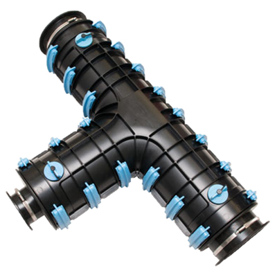 Fernwärme DUO Isolationsmuffe T-Stück AD = 3 x 126 mm