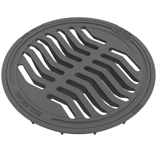 Schachtdeckel Ø 600 mm Guss Rost mit Schlitz (ab Lager H'berg)