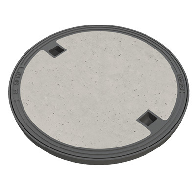 Schachtdeckel Ø 600 mm Beton-Guss (ab Lager H'berg)