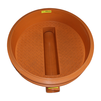 PP, "Rehau", Schacht, NW 800, Boden 1 x Einlauf NW 160