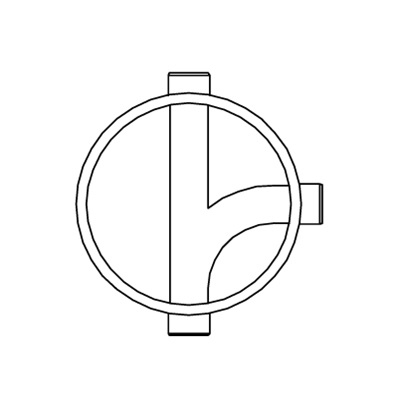 PP, Schacht, "Rehau", NW 800, Boden 2 x Einlauf NW 160 ╠