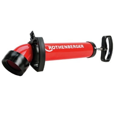 Rothenberger ROPUMP SUPER PLUS mit wechselbaren Gummi-Adaptern: kurz und lang