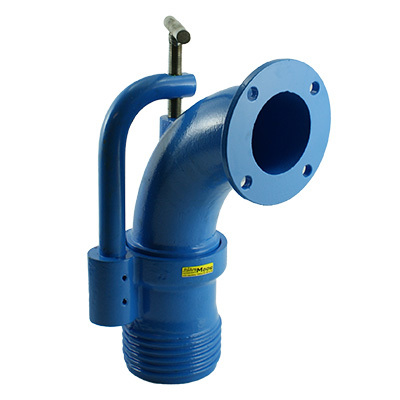 Auslaufbogen, "blau"  komplett, OHNE Kupplung