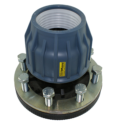 Verschraubung, 90 x Flansch 80, LK = 160 mm => KEIN LAGERARTIKEL