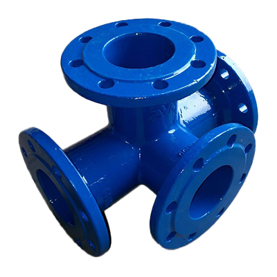 Guss T-Stück 3 x Flansch NW 100, plus