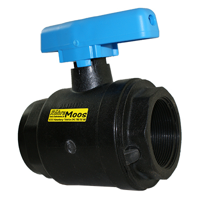 Kugelhahn PP Kunststoff 1 1/2" i.G. / i.G.