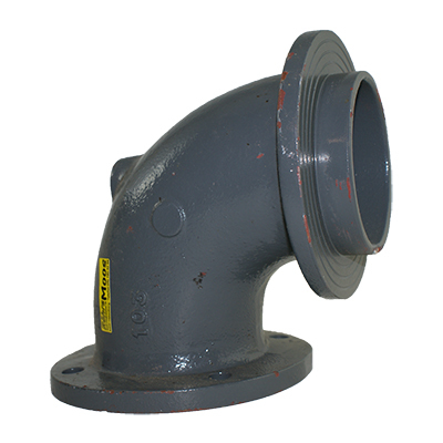 Oberteil 90° zu Auslaufbogen "grau"