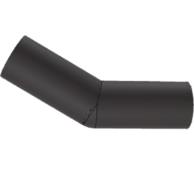 PE, Winkel, Ø 160 mm, 30°