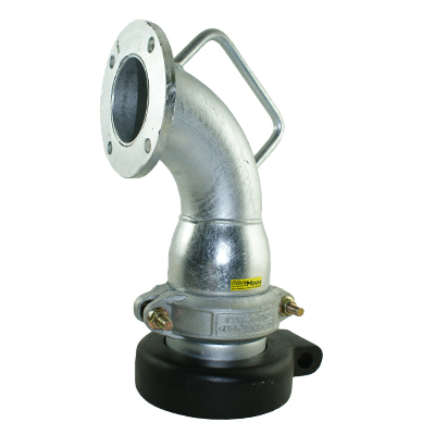 Auslaufbogen, "Bajonet / Stöckli", mit Flansch rund