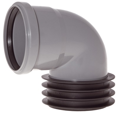 Innen/Muffen-Adapter, DN 100 / 90° Winkel