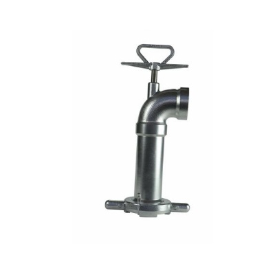 Auslaufbogen 4" , "Lang", ALU zu Bewässerungs Hydranten Kopf 4" 