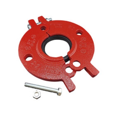 NutKupplung, Klappflansch zu Nut, Ø 114.3 mm - Flansch NW100 LK=180mm