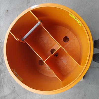 Brunnstube "Budget" NW1000 als SET mit DECKEL mit 3 Kammern und Trockeneinstieg ohne SVGW