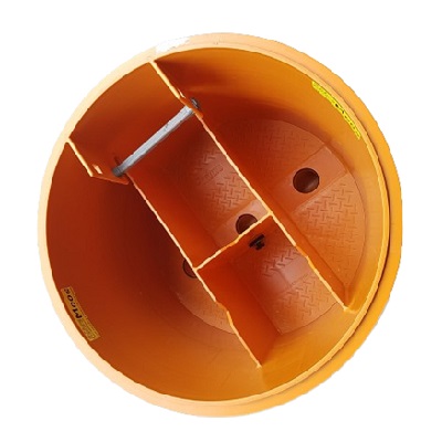 Brunnstube "Budget" NW1000 als SET mit DECKEL mit 3 Kammern und Trockeneinstieg ohne SVGW