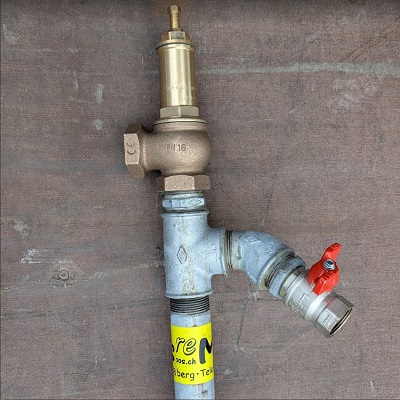 Sicherheitsventil zu Hydrant mit Schnurrgewinde 1 1/4"