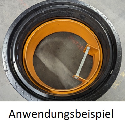 Stabiflex NW800 Kunststoffdeckel Tagwasserdicht verschraubt zu "Rehau" Schachtsystem 
